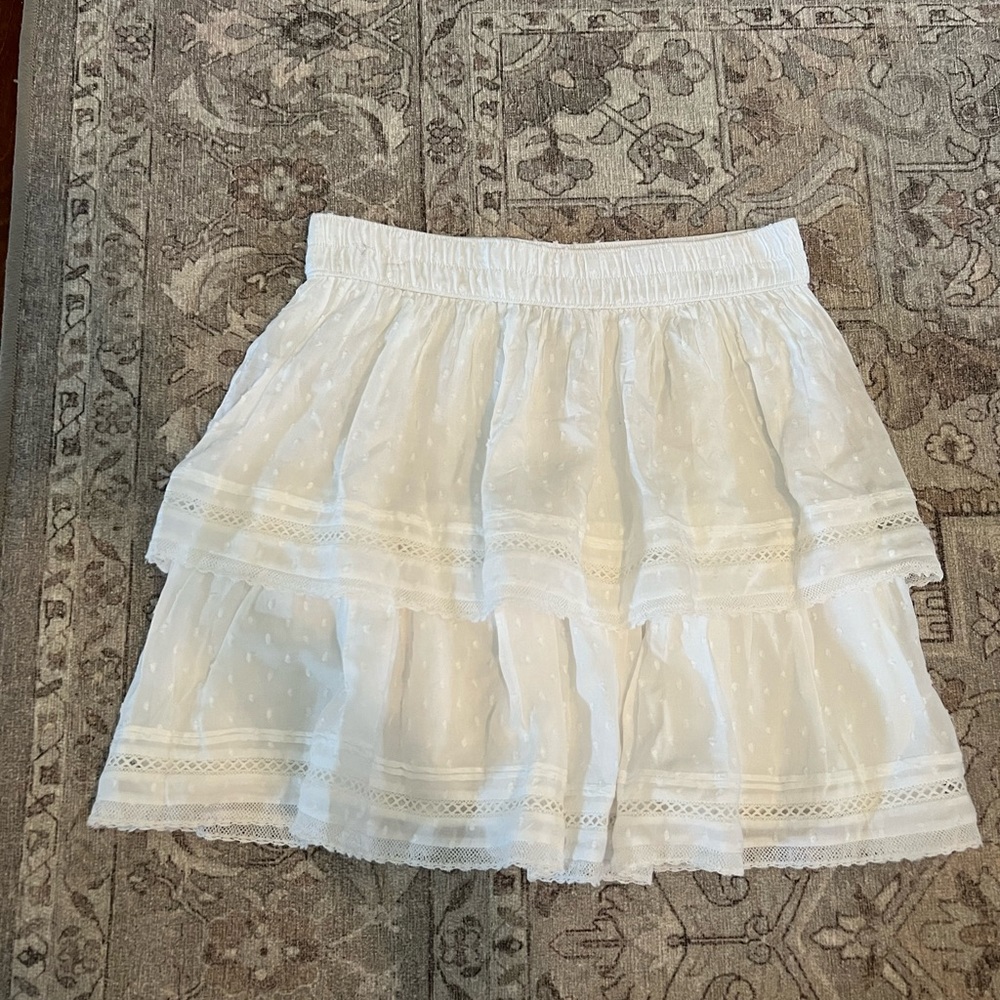 NWT white Loft skirt size small